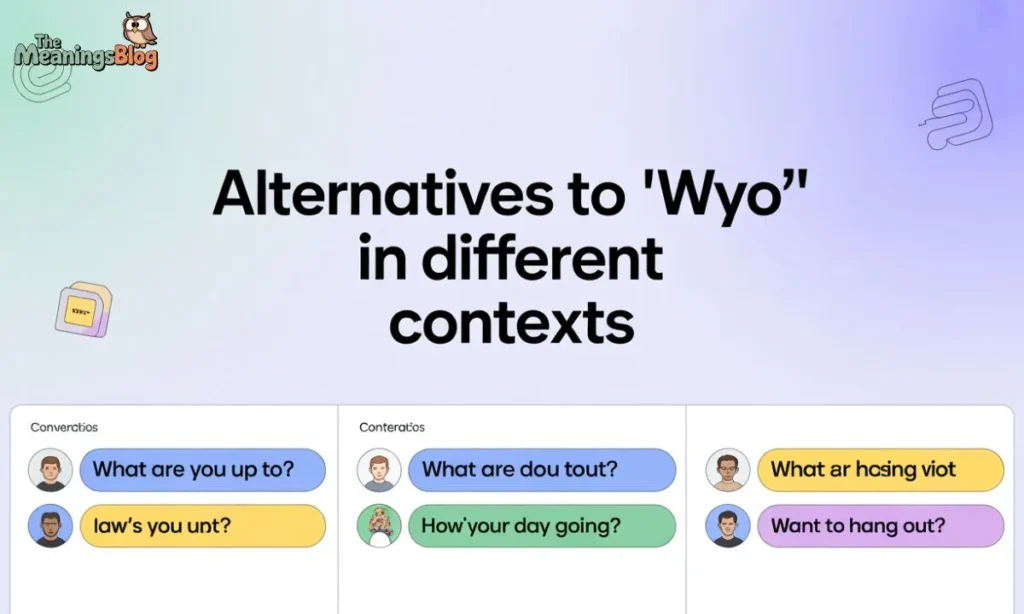 Alternatives to "WYO" in Different Contexts