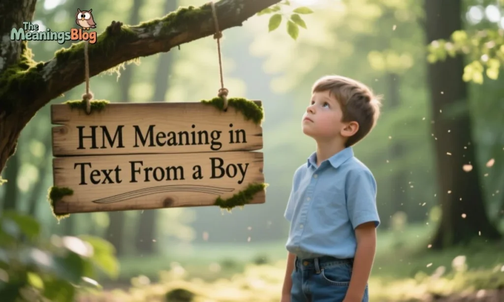 HM Meaning in Text from a Boy
