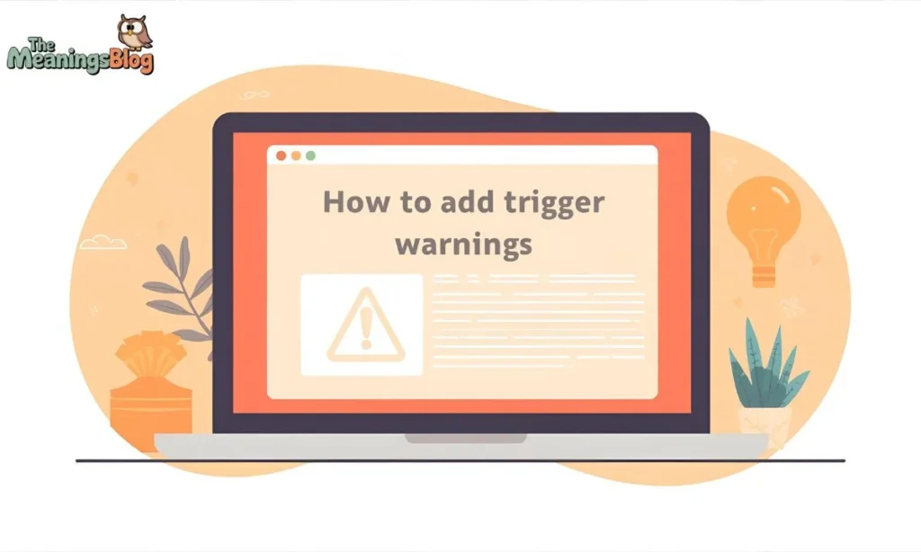 How to Add Trigger Warnings Online
