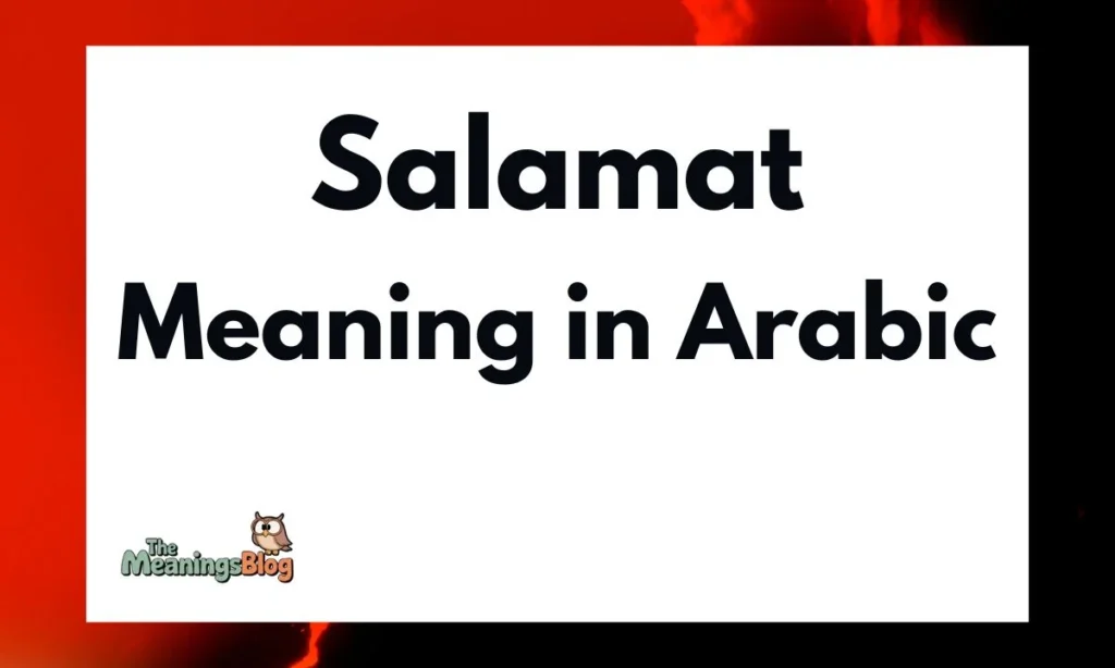 Examples of "Salamat" in Arabic Sentences