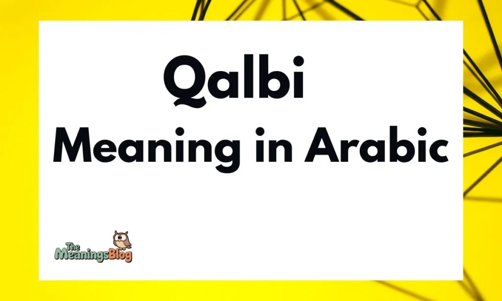 What Does Qalbi Mean?