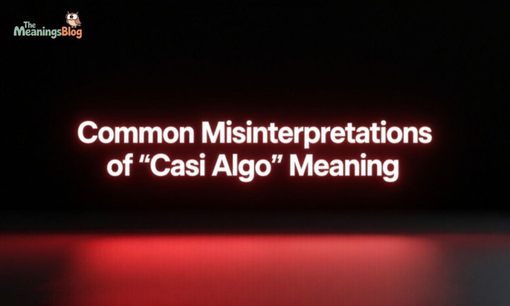 Common Misinterpretations of "Casi Algo" Meaning