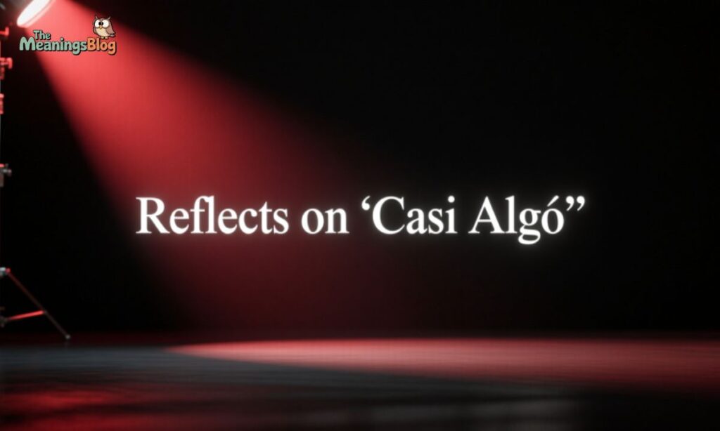 Reflects on "Casi Algo"