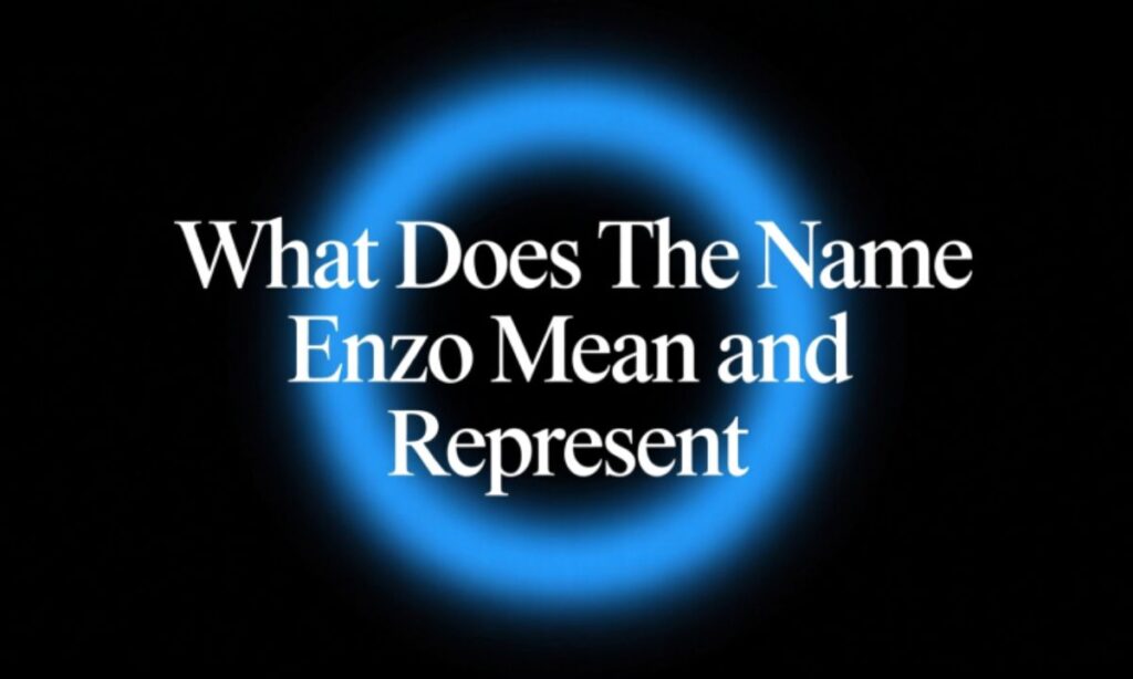 What Does the Name Enzo Mean and Represent