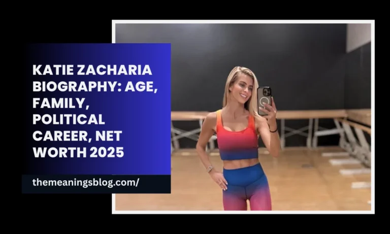 Katie Zacharia Biography: Age, Family, Political Career, Net Worth 2025