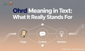 Ohrd Meaning in Text: What It Really Stands For