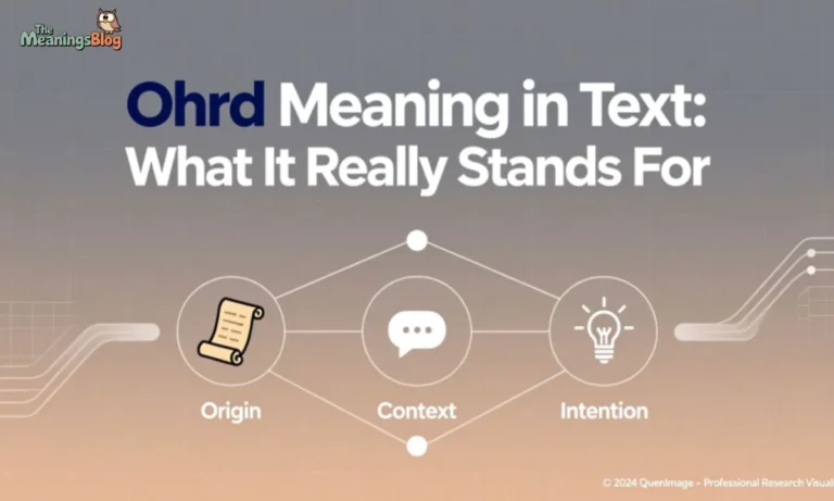 Ohrd Meaning in Text: What It Really Stands For