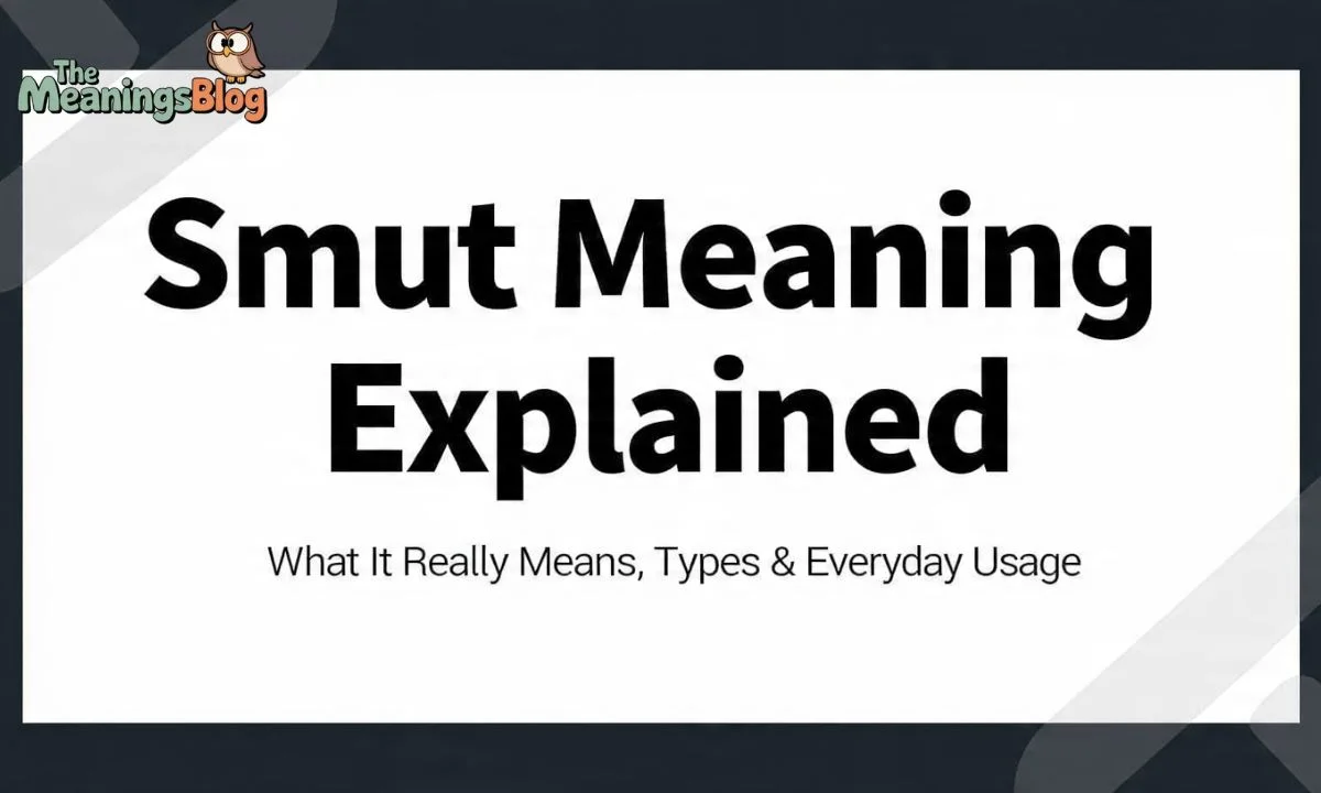 Smut Meaning Explained: What It Really Means, Types & Everyday Usage