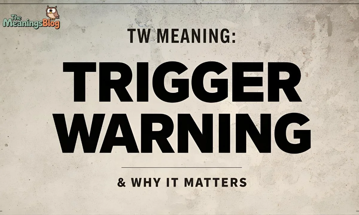 TW Meaning: Trigger Warning & Why It Matters
