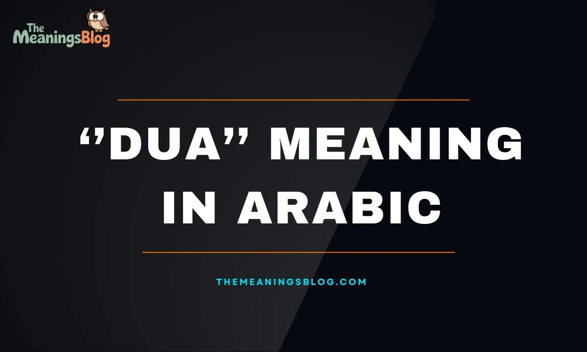 The Word Dua Meaning in Arabic With Examples