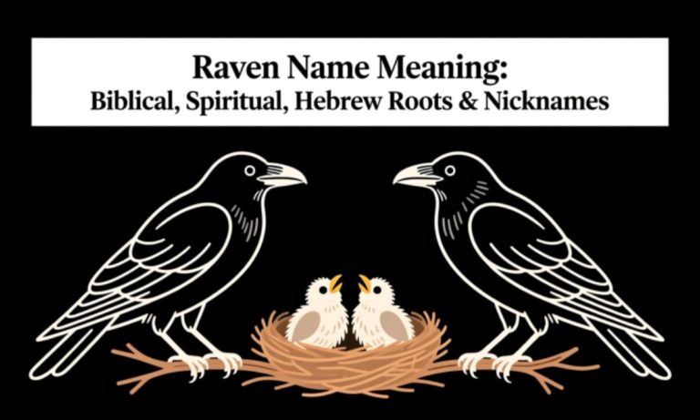 Raven Name Meaning: Biblical, Spiritual, Hebrew Roots & Nicknames